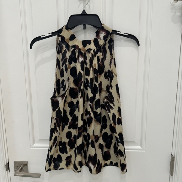 Leopard High-neck Party blouse  *Size small* Never worn! - Picture 4 of 4